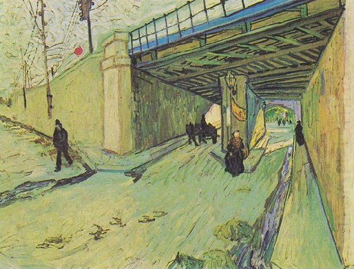 Railway bridge over the Avenue Montmajour, Vincent Van Gogh